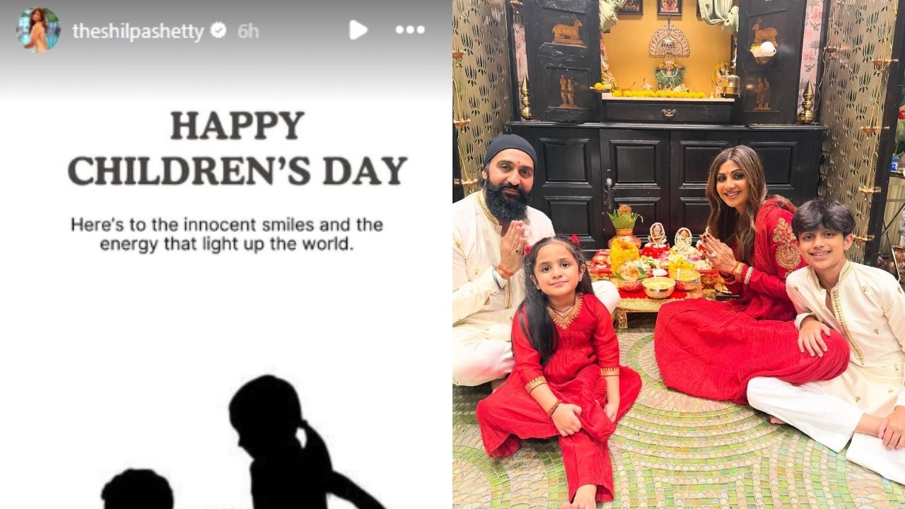 Shilpa Shetty took to her Instagram stories and shared an adorable note. It read, 